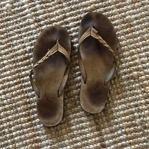 Rainbow flip-flops sandals